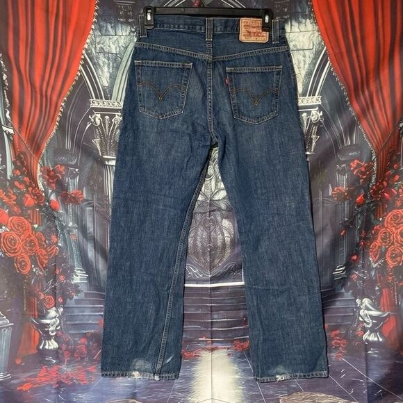 Levi's 557 Relaxed Boot Denim Jeans Men's 31X34 Vintage - Southwestern Y2K - Picture 1 of 5
